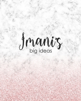 Paperback Imani's Big Ideas: Personalized Notebook - 8x10 Lined Women's Journal Book