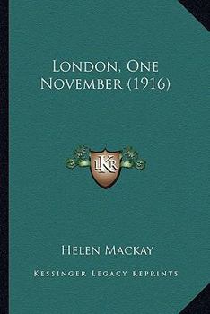 Paperback London, One November (1916) Book