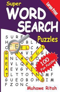 Paperback Super Word Search Puzzles [Large Print] Book