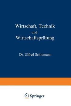 Paperback Wirtschaft Technik Und Wirtschaftsprüfung [German] Book