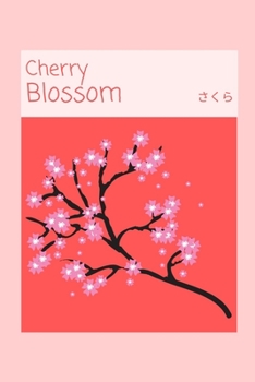 Paperback Cherry Blossom: Japanese Aesthetic Design Lined Notebook Book