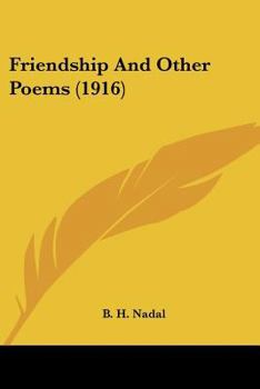Paperback Friendship And Other Poems (1916) Book