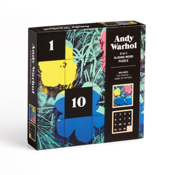 Misc. Andy Warhol Flowers 2-In-1 Sliding Wood Puzzle Book