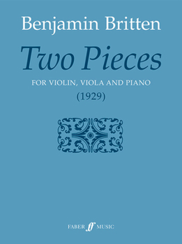 Paperback Two Pieces: For Violin, Viola, and Piano, Score & Parts Book