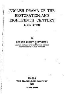 Paperback English Drama of the Restoration and Eighteenth Century Book
