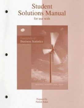 Paperback Essentials of Business Statistics Student Solutions Manual Book