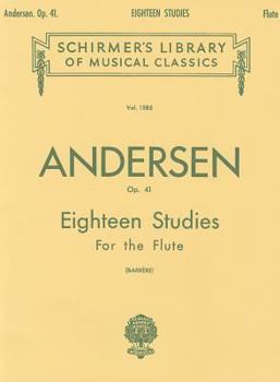 Paperback C. J. Andersen: Eighteen Studies for the Flute, Op. 41 Book