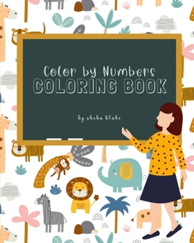 Paperback Animal Color by Numbers Coloring Book for Children Ages 3-7 Book