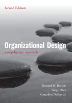 Paperback Organizational Design: A Step-by-Step Approach Book
