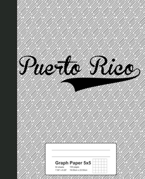 Paperback Graph Paper 5x5: PUERTO RICO Notebook Book