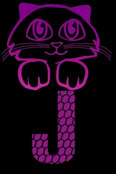 Letter J : Monogram Journal / Notebook For Cats Lovers,  Initial Monogram Notebook To Write In Gift For Women and girls: Blank lined journal diary notebook Size at 6 x 9 with 120 pages