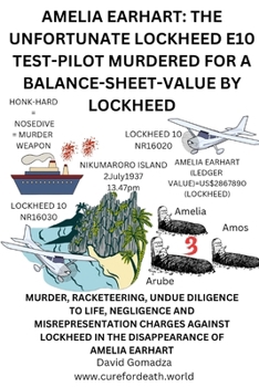 AMELIA EARHART: THE UNFORTUNATE LOCKHEED E10 TEST-PILOT MURDERED FOR A BALANCE-SHEET-VALUE BY LOCKHEED.: MURDER, RACKETEERING, UNDUE DILIGENCE TO ... IN THE DISAPPEARANCE OF AMELIA EARHAR