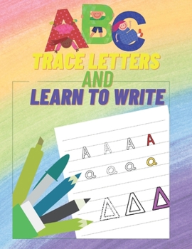 Paperback Trace letters and learn to write: ABC letter tracing fun book practice writing kids ages 3-6 play hub Book