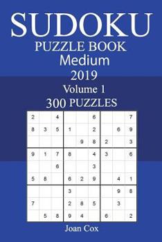 Paperback 300 Medium Sudoku Puzzle Book 2019 Book