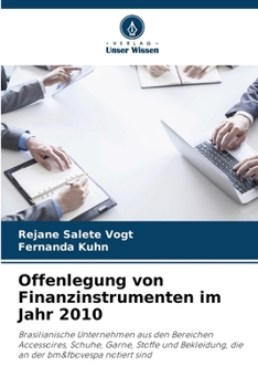 Paperback Offenlegung von Finanzinstrumenten im Jahr 2010 [German] Book