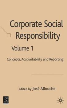 Hardcover Corporate Social Responsibility: Volume 1: Concepts, Accountability and Reporting Book