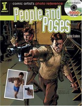 Paperback Comic Artist's Photo Reference - People & Poses: Book/CD Set with 1000+ Color Images [With CDROM] Book