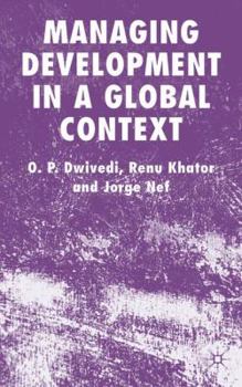 Hardcover Managing Development in a Global Context Book