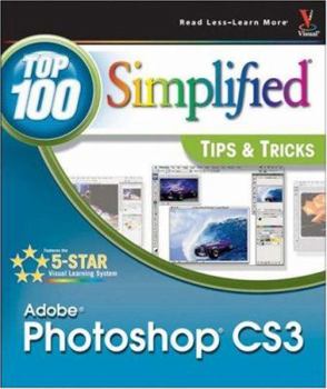 Paperback Adobe Photoshop CS3: Top 100 Simplified Tips & Tricks Book