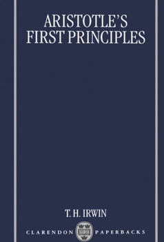 Paperback Aristotle's First Principles Book