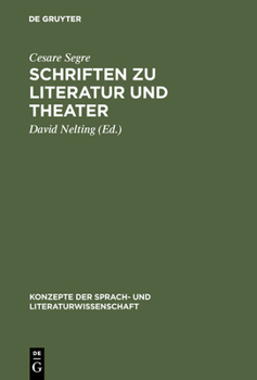 Paperback Schriften Zu Literatur Und Theater [German] Book