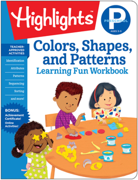 Paperback Preschool Colors, Shapes, and Patterns Book