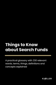 Paperback Things to Know about Search Funds Book