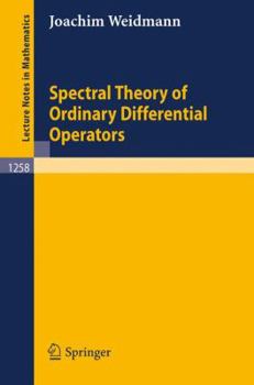 Paperback Spectral Theory of Ordinary Differential Operators Book