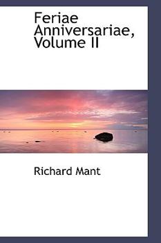 Paperback Feriae Anniversariae, Volume II Book