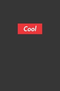 Cool Notebook: Lined Journal, 120 Pages, 6 x 9, Affordable Red Box Logo Style Gift Journal Matte Finish