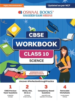 Oswaal CBSE Workbook Science Class 10 Updated as per NCF For better results For 2024 Exam