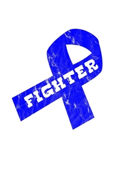 Paperback Fighter: Blue Ribbon Awareness Food Meal Planner Undated Journal 6"x9" 120 pages Book