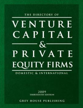 Paperback Directory of Venture Capital & Private Equity Firms, 2009 Book