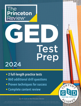 Paperback Princeton Review GED Test Prep, 2024: 2 Practice Tests + Review & Techniques + Online Features Book