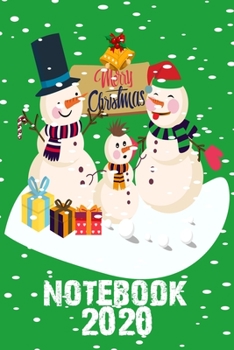 Paperback Merry Christmas Notebook 2020: Notebook / Journal Gift (6x9 - 110 pages) Book