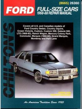 Paperback Ford Full-Size Cars, 1968-88 Book