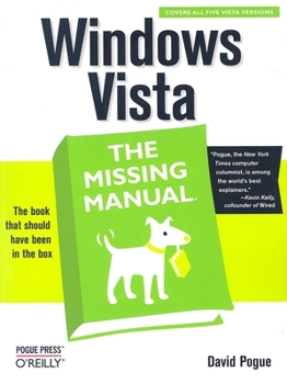 Paperback Windows Vista: The Missing Manual Book