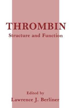 Paperback Thrombin: Structure and Function Book