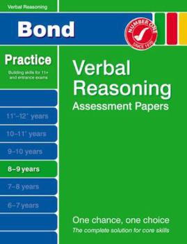 Paperback Bond Verbal Reasoning Assessment Papers 8-9 Years Book