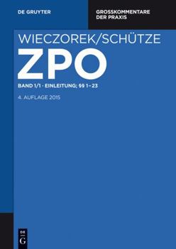 Hardcover Einleitung; §§ 1-23 (Großkommentare der Praxis, 1/1) (German Edition) [German] Book