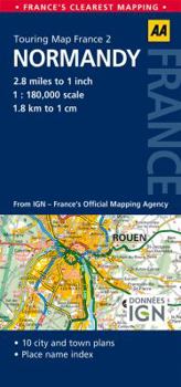 Touring Map Normandy - Book  of the AA Road Map France