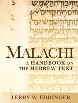 Paperback Malachi: A Handbook on the Hebrew Text Book