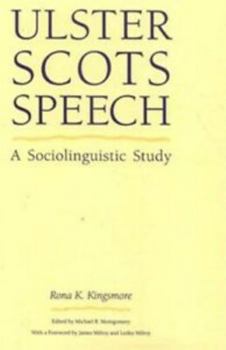Paperback Ulster Scots Speech: A Sociolinguistic Study Book