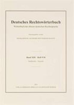 Deutsches Rechtswörterbuch, Band XIII, Heft 9/10: Stadtkanzler–Stegrecht