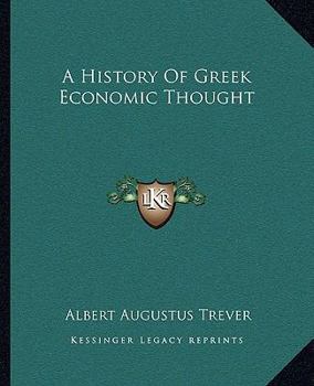 Paperback A History Of Greek Economic Thought Book