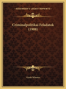 Criminalpolitikai Feladatok