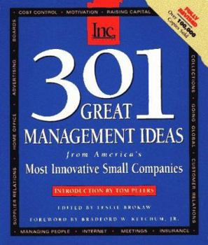 Paperback 301 Great Management Ideas from America's Most Innovative Small Companies Book
