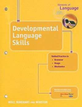 Paperback Elements of Language Developmental Language Skills, Fifth Course Book