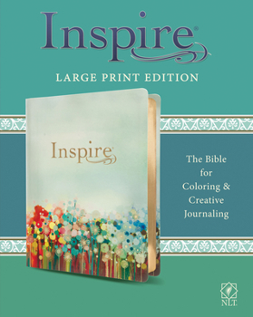 Product Bundle Inspire Bible Large Print NLT (Leatherlike, Multicolor): The Bible for Coloring & Creative Journaling [Large Print] Book