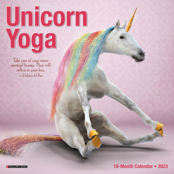 Calendar Unicorn Yoga 2023 Mini Wall Calendar Book